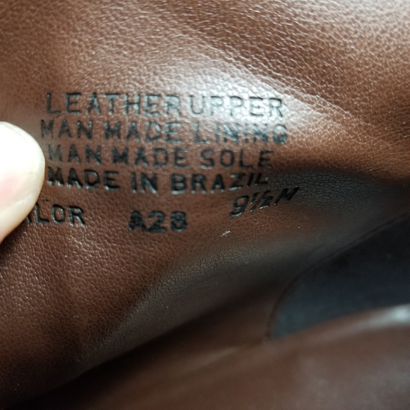 Antonio Melani brown leather ankle/chunky heel boots 9.5 M - Picture 13 of 13